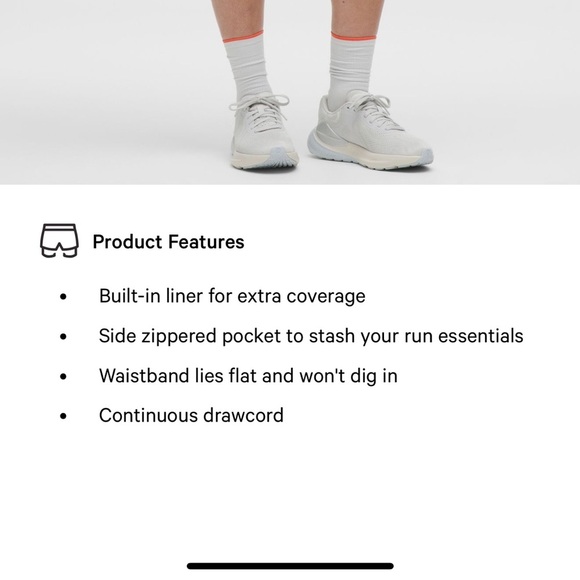 Lululemon Orange Track That High Rise Lined Short 5” - Picture 11 of 11